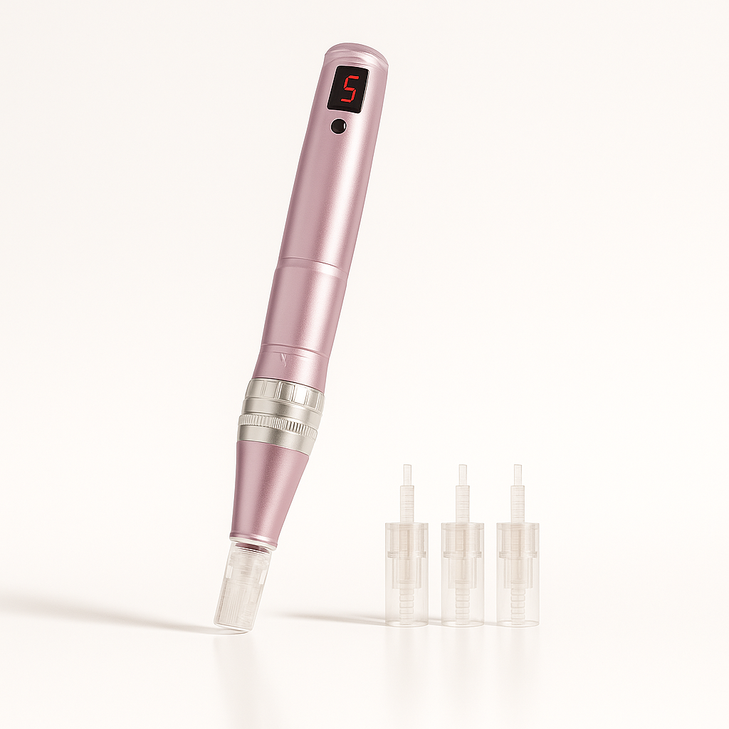 MySkinfluence - Elektrischer Micro Needler 0,25mm + 12 Ersatzköpfe